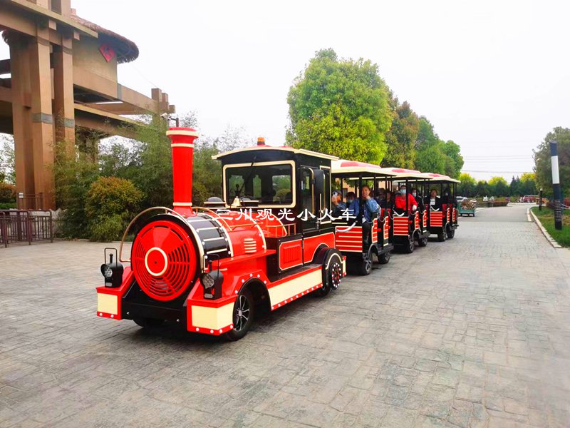 宜阳七彩花海风景区小火车,花海观光小火车